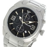 ポリス クロノ クオーツ メンズ 腕時計 PL-14141JS-02M ブラック