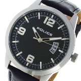 ポリス クオーツ メンズ 腕時計 PL-14741JS-02 ブラック/シルバー