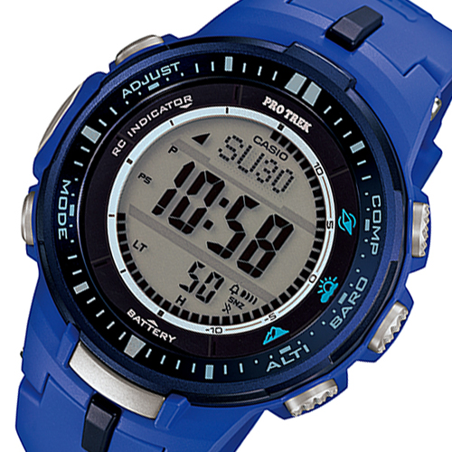 【送料無料】カシオ CASIO プロトレック 電波 タフソーラー メンズ 腕時計 PRW-3000-2B ブルー - メンズブランドショップ グラッグ