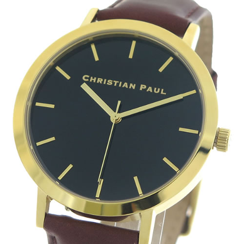 【送料無料】クリスチャンポール CHRISTIAN PAUL 腕時計 メンズ レディース クォーツ RBG4309 ロウ RAW ブラック