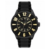 ロマゴデザイン ヌメレーションシリーズ クオーツ メンズ 腕時計 RM007-0053SS-GD ブラック/ゴールド
