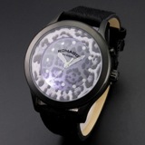ロマゴデザイン ヴァイブランシーシリーズ クオーツ メンズ 腕時計 RM047-0314HH-BK ユキヒョウ柄