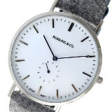 ロスリング CLASSIC 40MM  Glencoe クオーツ ユニセックス 腕時計 RO-001-001 ライトグレー/ホワイト