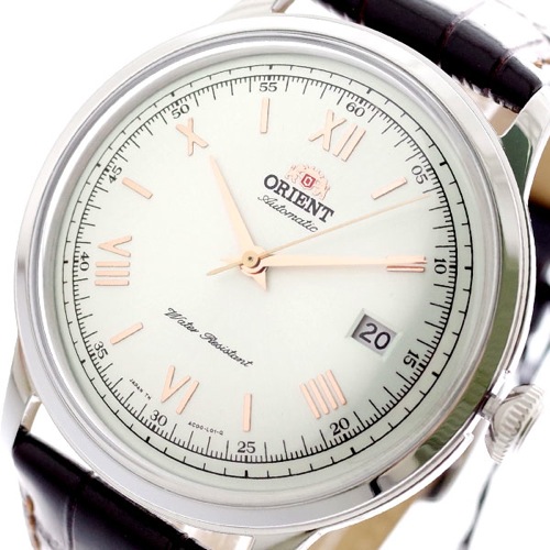 オリエント ORIENT 腕時計 メンズ SAC00008W0 バンビーノ BAMBINO 自動巻き パールホワイト ダークブラウン