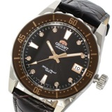 オリエント 自動巻き メンズ 腕時計 SAC0A005T0 ブラック/ダークブラウン