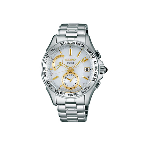 セイコー ドルチェ ソーラー 電波 メンズ デュアルタイム 腕時計 SADA011 国内正規