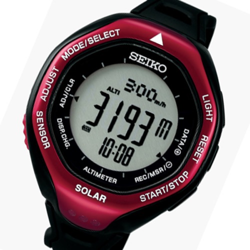 セイコー プロスペックス クオーツ メンズ 腕時計 SBEB003 レッド 国内正規