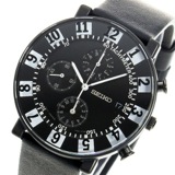 セイコー スピリット SEIKO×SOTTSASS クロノ メンズ 腕時計 SCEB041 ブラック