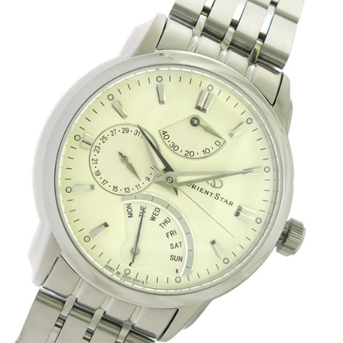 オリエント レトログラード 自動巻き メンズ 腕時計 SDE00002W0 (WZ0041DE)クリーム