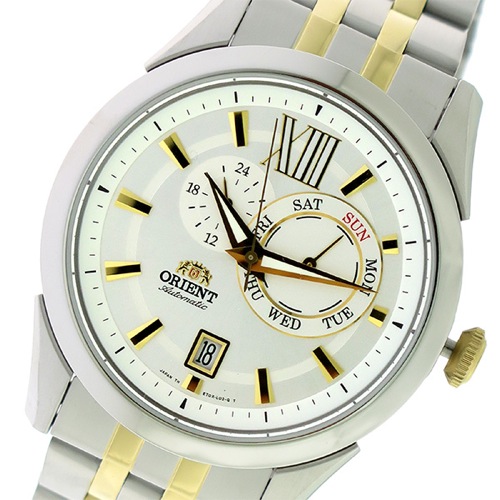 オリエント 自動巻き メンズ 腕時計 SET0X002W0-B ホワイトシルバー/シルバー