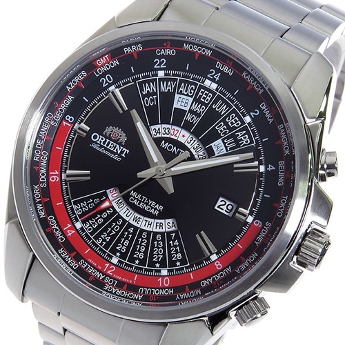 オリエント 万年カレンダー 自動巻き メンズ 腕時計 SEU0B001BH ブラック