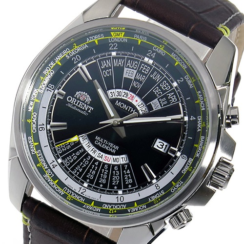 オリエント 万年カレンダー 自動巻き メンズ 腕時計 SEU0B003FH グリーン