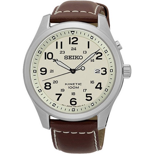 セイコー SEIKO キネティック クオーツ メンズ 腕時計 SKA723P1 アイボリー