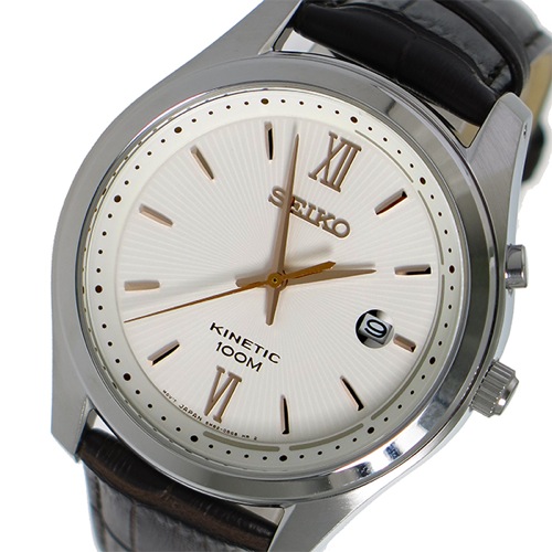 セイコー SEIKO キネティック クオーツ メンズ 腕時計 SKA773P1 ホワイト