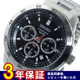 セイコー SEIKO クオーツ クロノ メンズ 腕時計 SKS519P1 ブラック