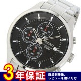 セイコー SEIKO クロノ クオーツ メンズ 腕時計 SKS539P1 ブラック