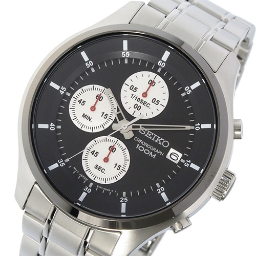 セイコー SEIKO クロノ クオーツ メンズ 腕時計 SKS545P1 ブラック