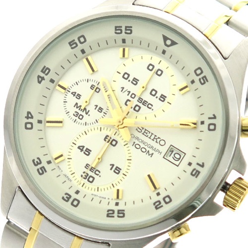 セイコー SEIKO 腕時計 メンズ SKS629P1 クォーツ ホワイト シルバー