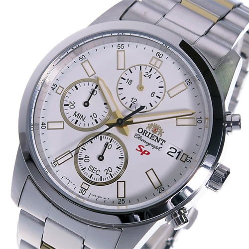 オリエント ORIENT SP クロノ クオーツ メンズ 腕時計 SKU00001W0 ホワイト