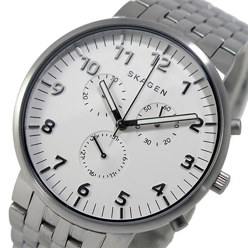 スカーゲン SKAGEN クオーツ クロノ メンズ 腕時計 SKW6231 ホワイト