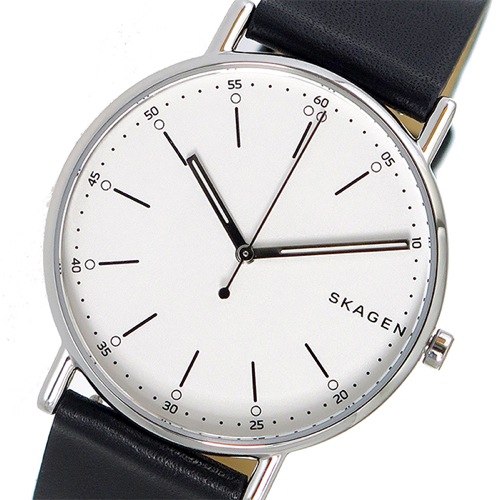 スカーゲン シグネチャー クオーツ メンズ 腕時計 SKW6353 ホワイト