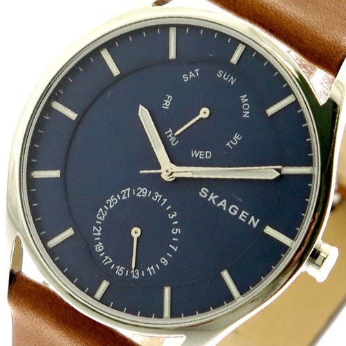 スカーゲン SKAGEN 腕時計 メンズ レディース SKW6449 クォーツ ネイビー ブラウン