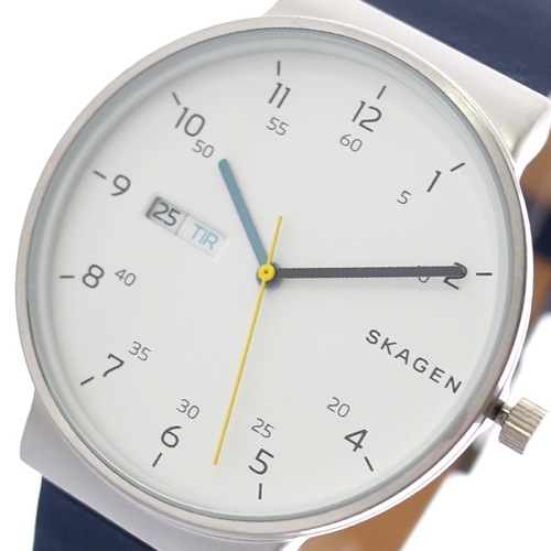スカーゲン SKAGEN 腕時計 メンズ SKW6455 アンカー ANCHER クォーツ ホワイト ネイビー