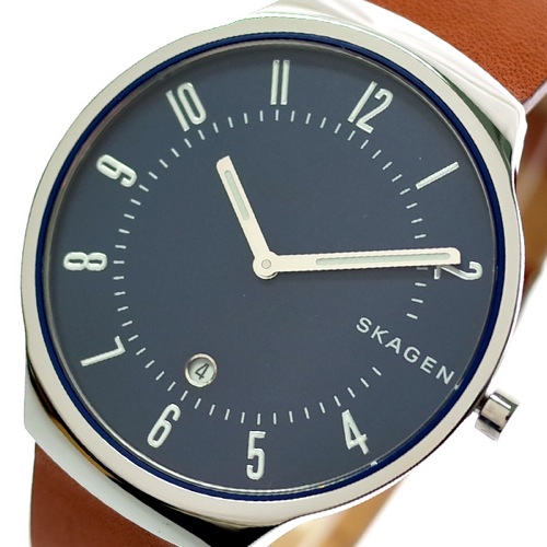 スカーゲン SKAGEN 腕時計 メンズ SKW6457 グレーネン GRENEN クォーツ ネイビー ブラウン