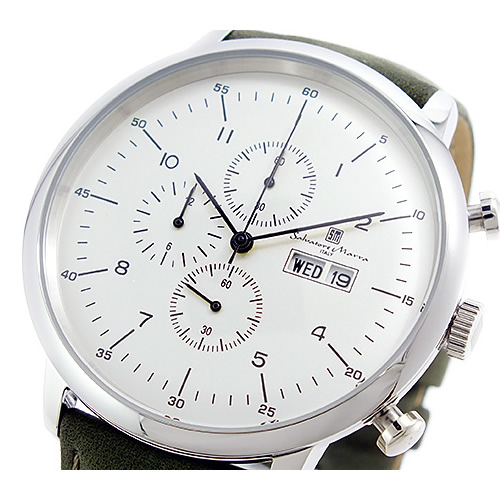 サルバトーレマーラ クオーツ ユニセックス クロノ 腕時計 SM12124-SSWH