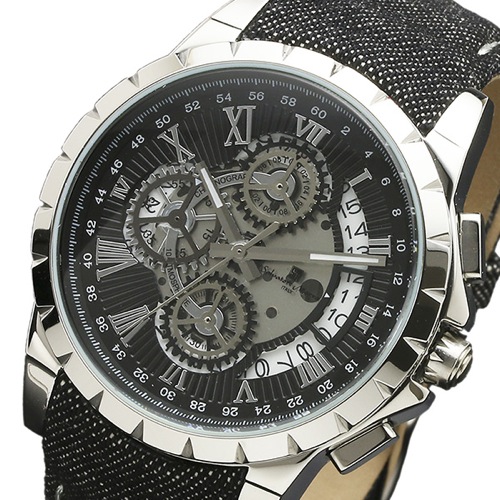 サルバトーレマーラ クロノ クオーツ メンズ 腕時計 SM13119D-SSBKBK ブラック