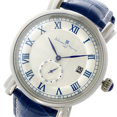 サルバトーレマーラ クオーツ メンズ 腕時計 SM13121-SSWHBL ホワイト