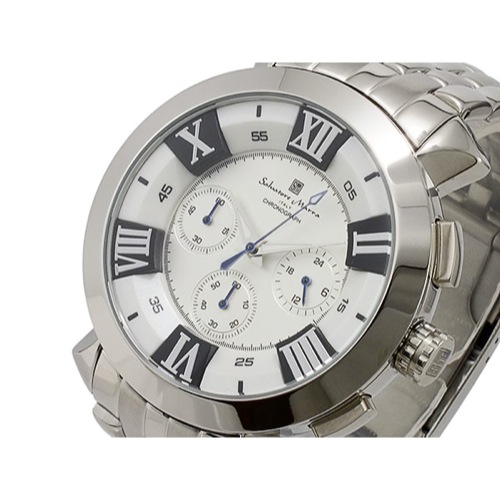 サルバトーレマーラ クオーツ メンズ クロノグラフ 腕時計 SM14107-SSWH
