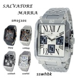 サルバトーレ マーラ クオーツ 腕時計 SM15101-SSWHBK ブラック