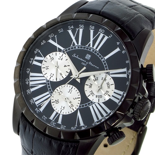 サルバトーレ マーラ クオーツ メンズ 腕時計 SM15103-BKBK ブラック