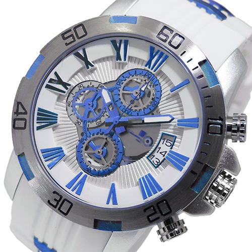 サルバトーレマーラ クロノ クオーツ メンズ 腕時計 SM15109-WHBL ブルー