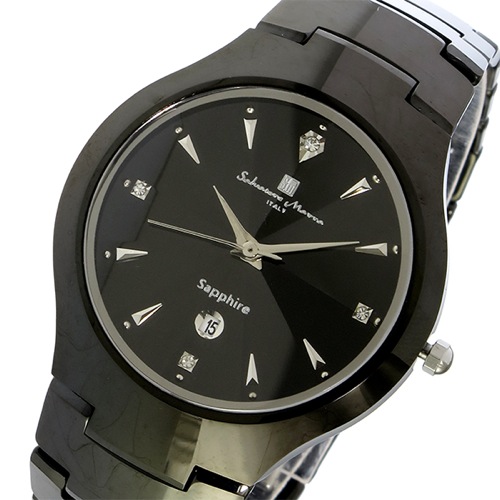 サルバトーレ マーラ SALVATORE MARRA クオーツ タングステン メンズ 腕時計 SM17101-BKBK ブラック