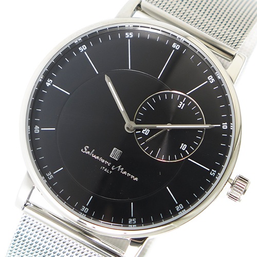 サルバトーレマーラ クオーツ メンズ 腕時計 SM17105M-SSBK ブラック