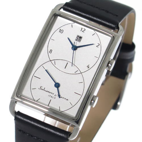 サルバトーレマーラ クオーツ メンズ 腕時計 SM18108-SSWH ホワイトシルバー/ブラック