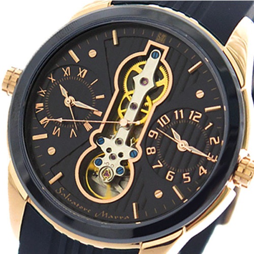 サルバトーレマーラ SALVATORE MARRA 腕時計 メンズ SM18113-PGBL クォーツ ネイビー