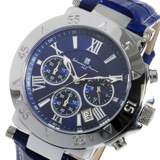 サルバトーレマーラ クオーツ クロノ 腕時計 SM8005S-SSBLBL ブルー/ブルー