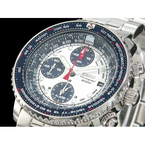 【送料無料】今人気のセイコー SEIKO クロノグラフ アラーム メンズ 腕時計 SNA413P1