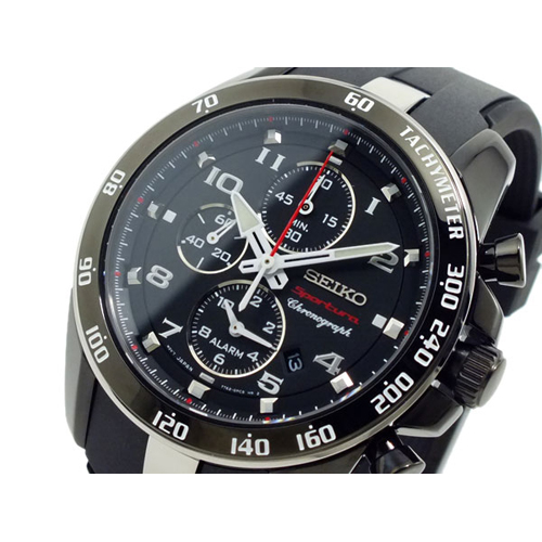 セイコー SEIKO スポーチュラ クロノグラフ メンズ 腕時計 SNAE89P1 ブラック