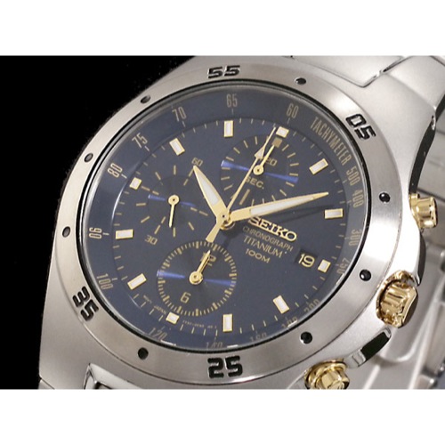 セイコー SEIKO チタン クロノグラフ 腕時計 SND449P1