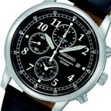 セイコー SEIKO クロノ クオーツ メンズ 腕時計 SNDC33P1 ブラック