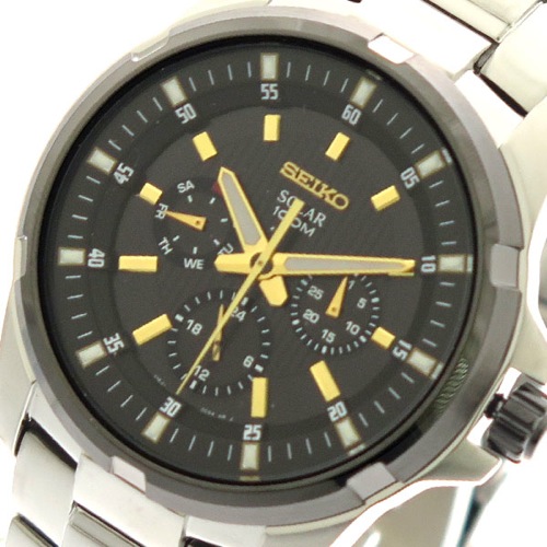 セイコー SEIKO 腕時計 メンズ SNE117P1 クライテリア CRITERIA クォーツ ブラック シルバー