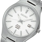 セイコー SEIKO ソーラー クオーツ メンズ 腕時計 SNE375P1 ホワイト