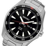 セイコー SEIKO クオーツ ソーラー メンズ 腕時計 SNE393P1 ブラック