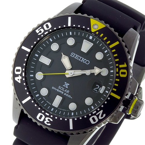 セイコー プロスペックス ソーラー クオーツ メンズ 腕時計 SNE441P1 ブラック