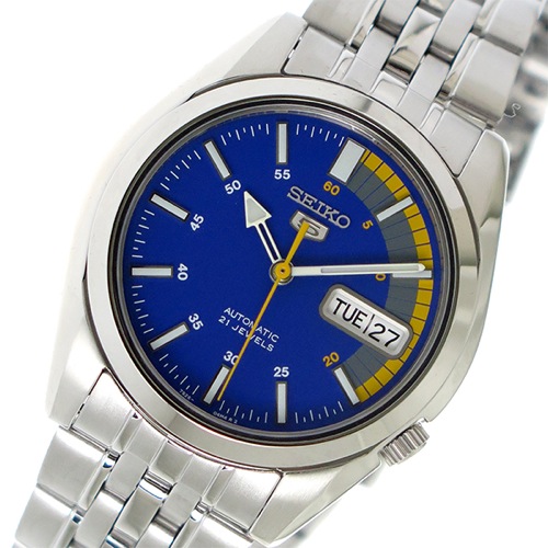 セイコー5自動巻き 腕時計 SNK371K1 ブルー