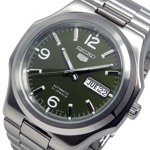 セイコー SEIKO セイコーファイブ 自動巻き メンズ 腕時計 SNKK57K1 グリーン